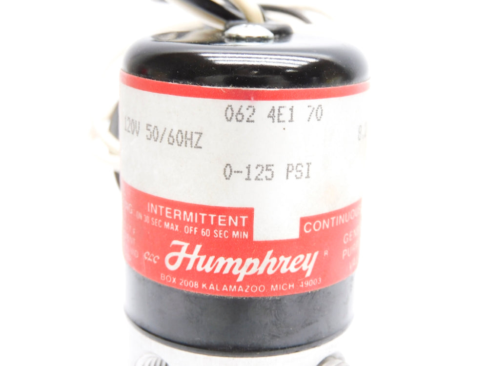 HUMPHREY 0624E1701205060 120/50-60 0-125PSI NSMP