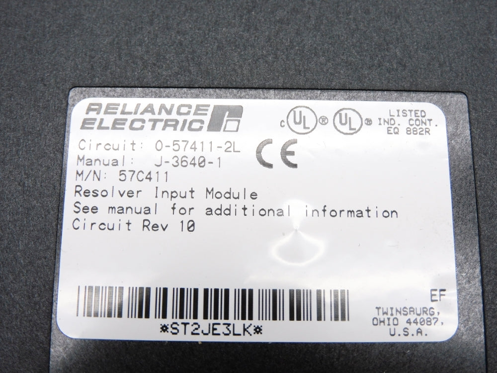 RELIANCE ELECTRIC 0-57411-2L 57C411 UNMP