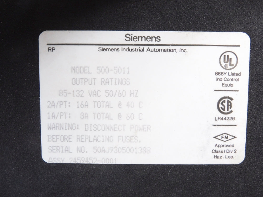TEXAS INSTRUMENTS SIEMENS 500-5011 UNMP