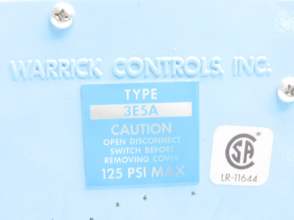 WARRICK CONTROLS 3E5A 125PSI NSNP