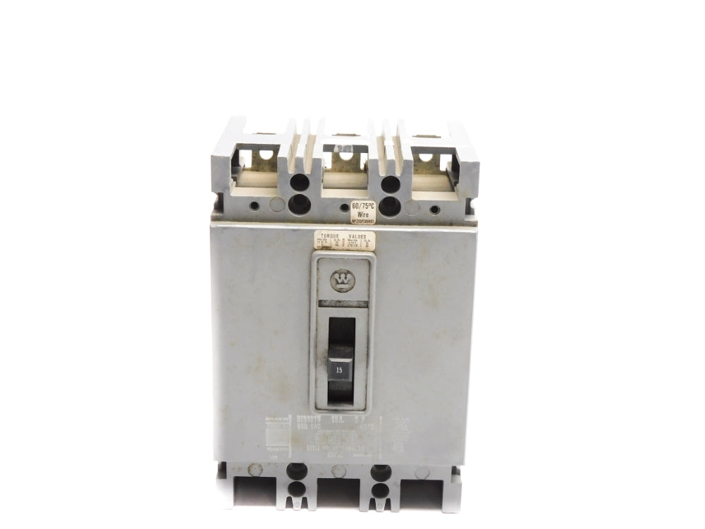 WESTINGHOUSE HFB3015L 4997D19G34 600VAC 15A UNMP