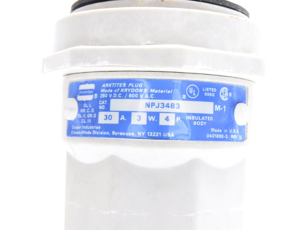 CROUSE HINDS NPJ3483 600VAC 30A NSMP