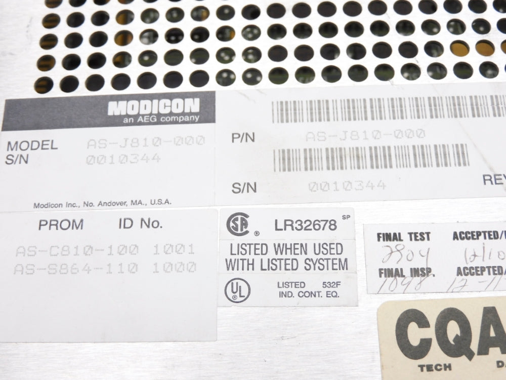 MODICON AS-J810-000 NSNP