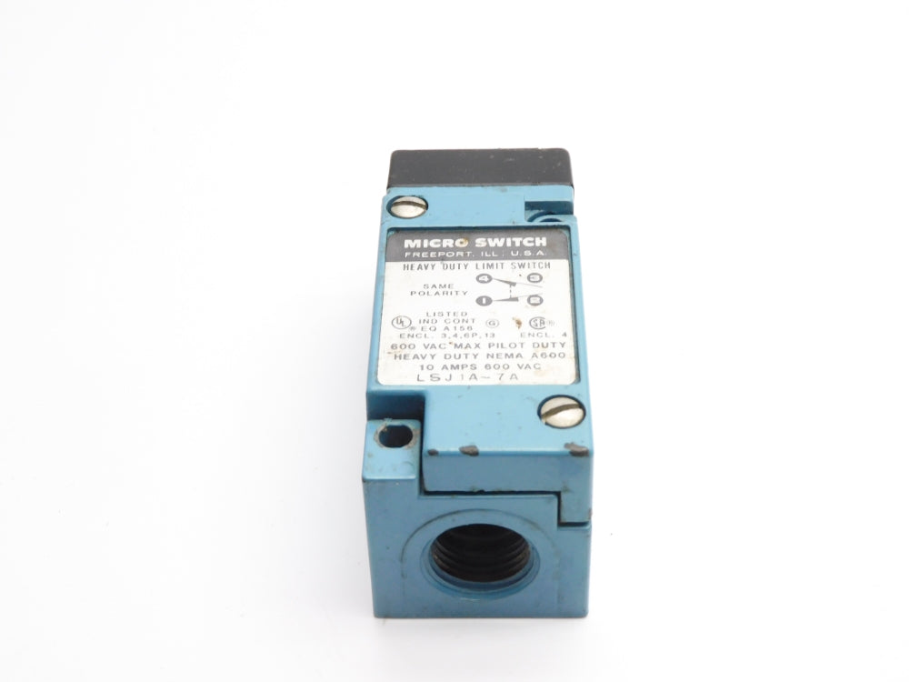 MICRO SWITCH LSJ1A-7A 600VAC 10A UNMP