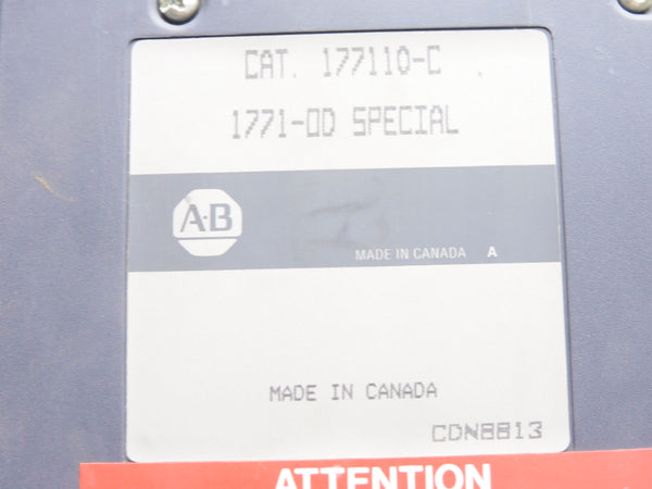 ALLEN BRADLEY 177110-C 1771-OD UNMP