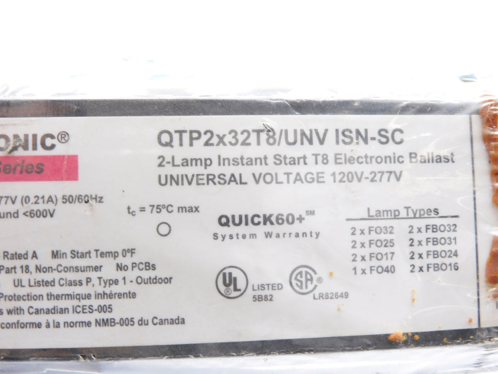SYLVANIA QTP2X32T8/UNVISN-SC NSMP