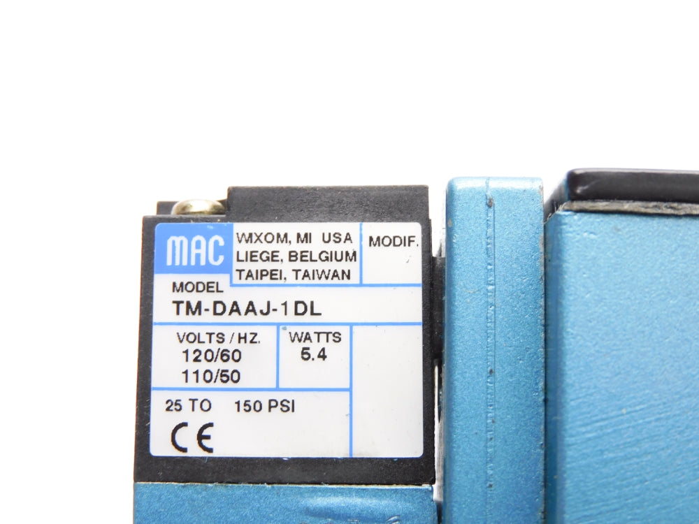 MAC 82A-AC-CKA-TM-DAAP-1DL 110/120V 150PSI NSNP