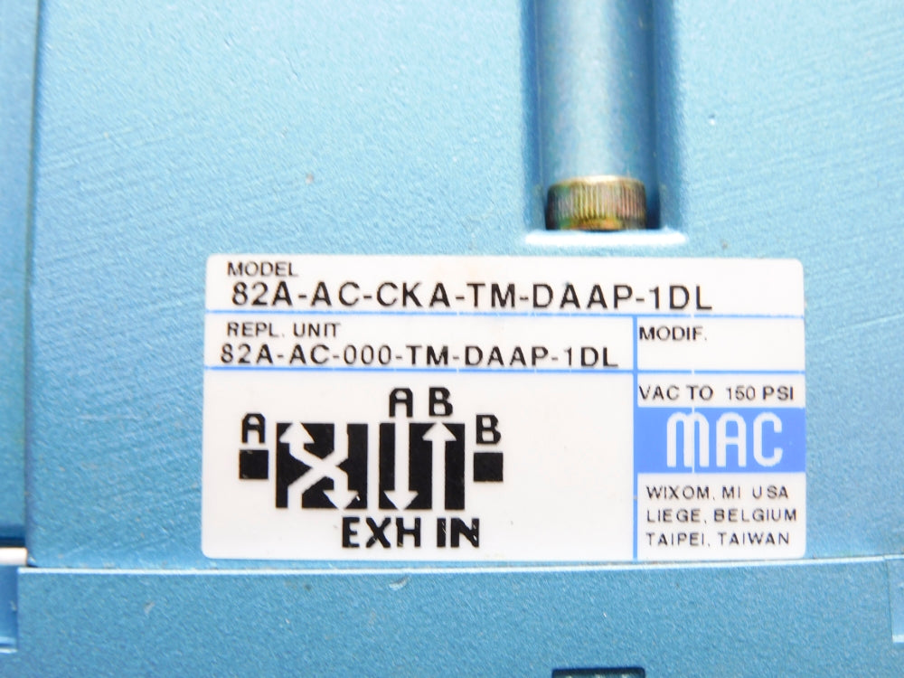 MAC 82A-AC-CKA-TM-DAAP-1DL 110/120V 150PSI NSNP