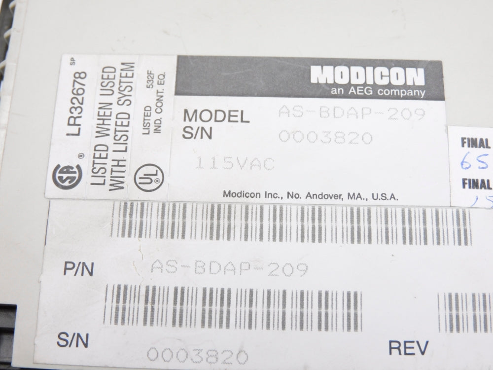 MODICON AS-BDAP-209 UNMP
