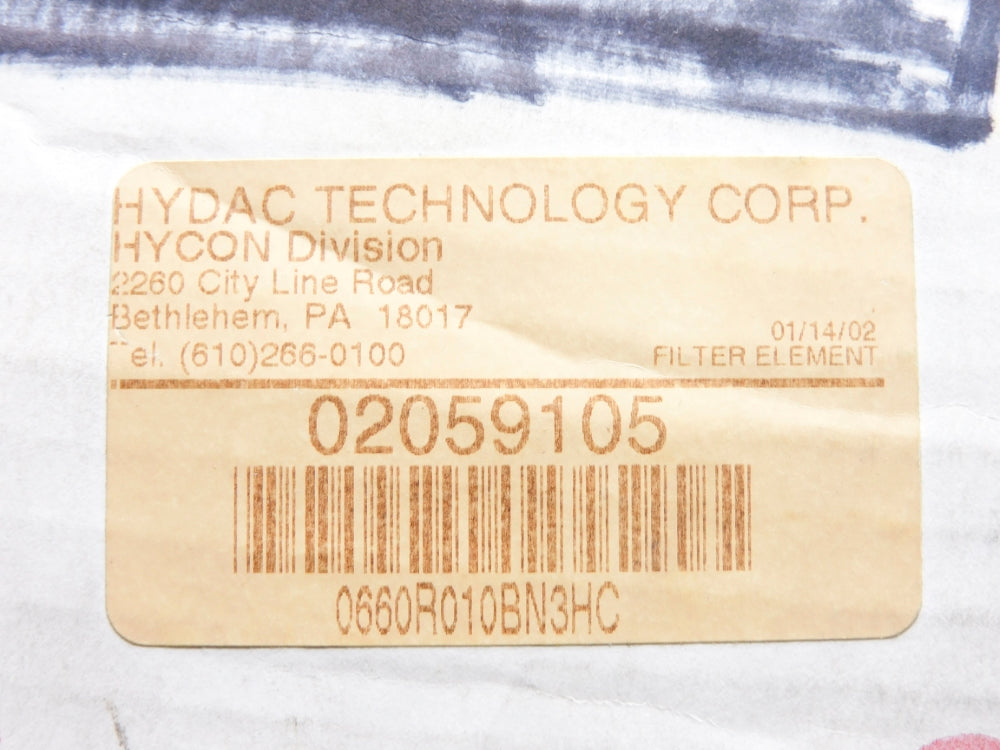 HYDAC 0660R010BN3HC 02059105 NSMP