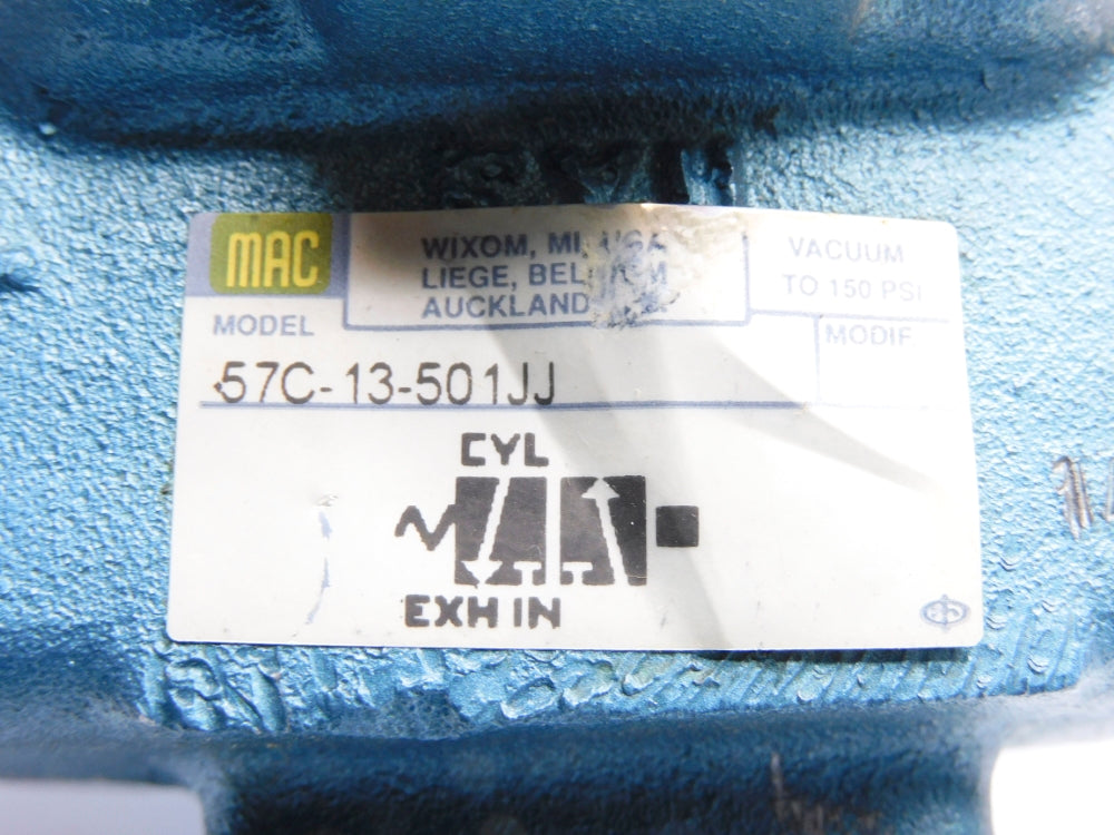 MAC 57C-13-501JJ 24VDC 150PSI UNMP
