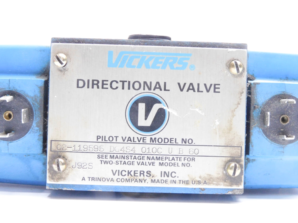 VICKERS DG4S4010CUB60 02-119595 110/120V (AS PICTURED) UNMP
