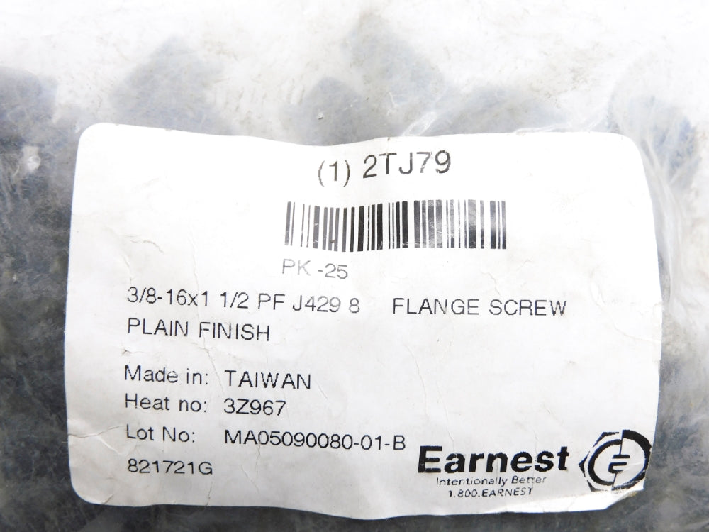 EARNEST 2TJ79 (PKG OF 25) NSMP