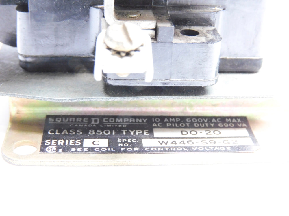 SQUARE D 8501DO20 SER. C 600VAC 10A UNMP