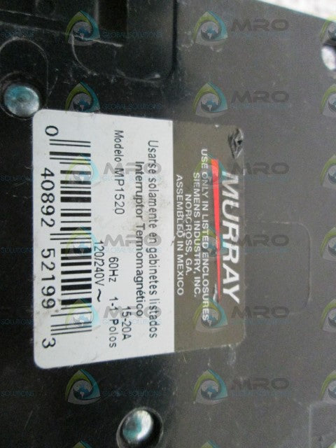 MURRAY CIRCUIT BREAKER 15-20A MP1520 *NEW NO BOX*