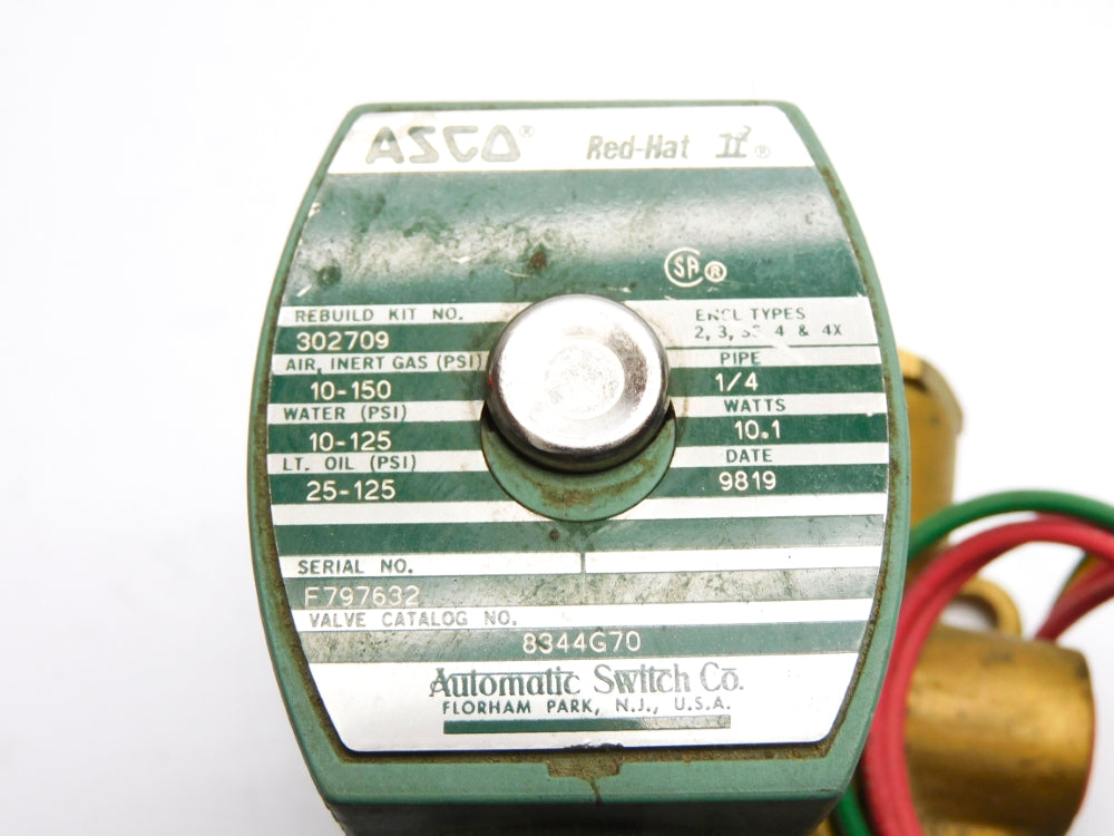 ASCO 8344G70 110/120V 10-125PSI UNMP