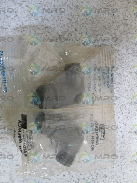 LOT OF 2 AMPHENOL CIRCULAR CONNECTOR PLUG 97-3108B-10SL-4S *NEW IN FACTORY BAG*