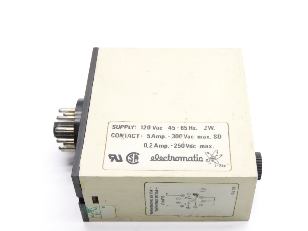 ELECTROMATIC SC215120 120VAC 0.15-3SEC UNMP