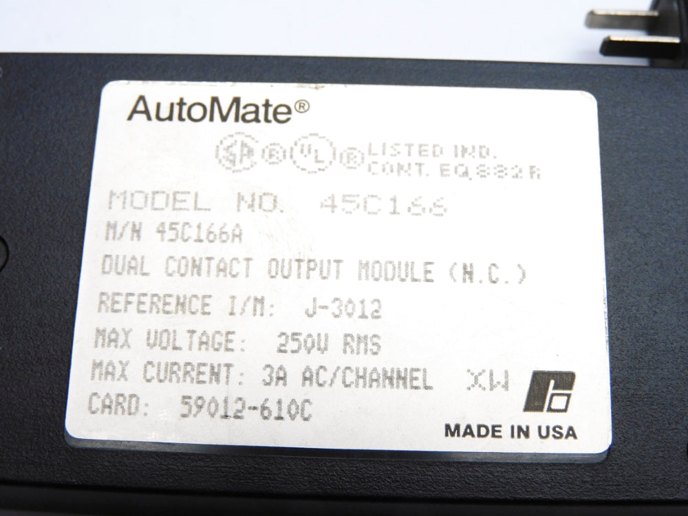 RELIANCE ELECTRIC AUTOMATE 45C166A UNMP