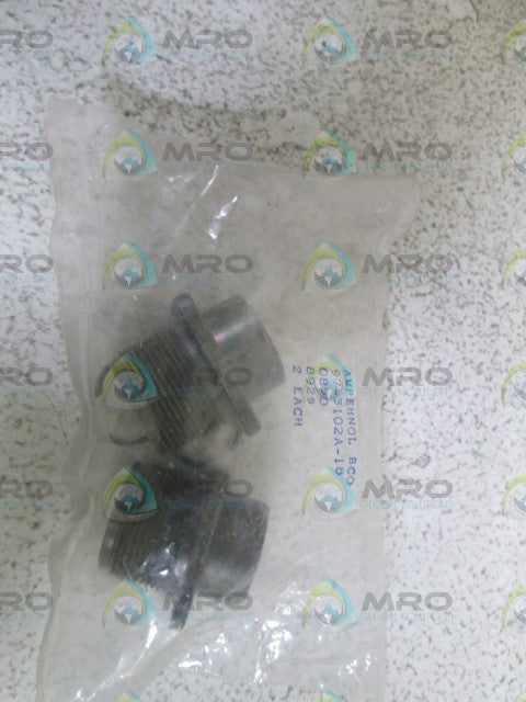 LOT OF 2 AMPHENOL CONNECTOR PLUG SHELL 97-3102A-18 *NEW IN FACTORY BAG*