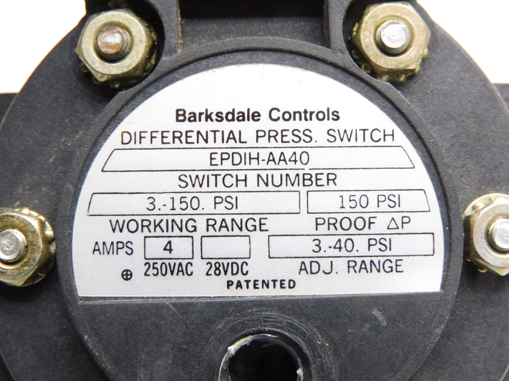 BARKSDALE EPDIH-AA40 150PSI UNMP
