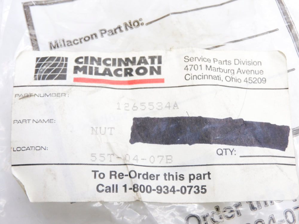 CINCINNATI MILACRON 1265534A NSMP