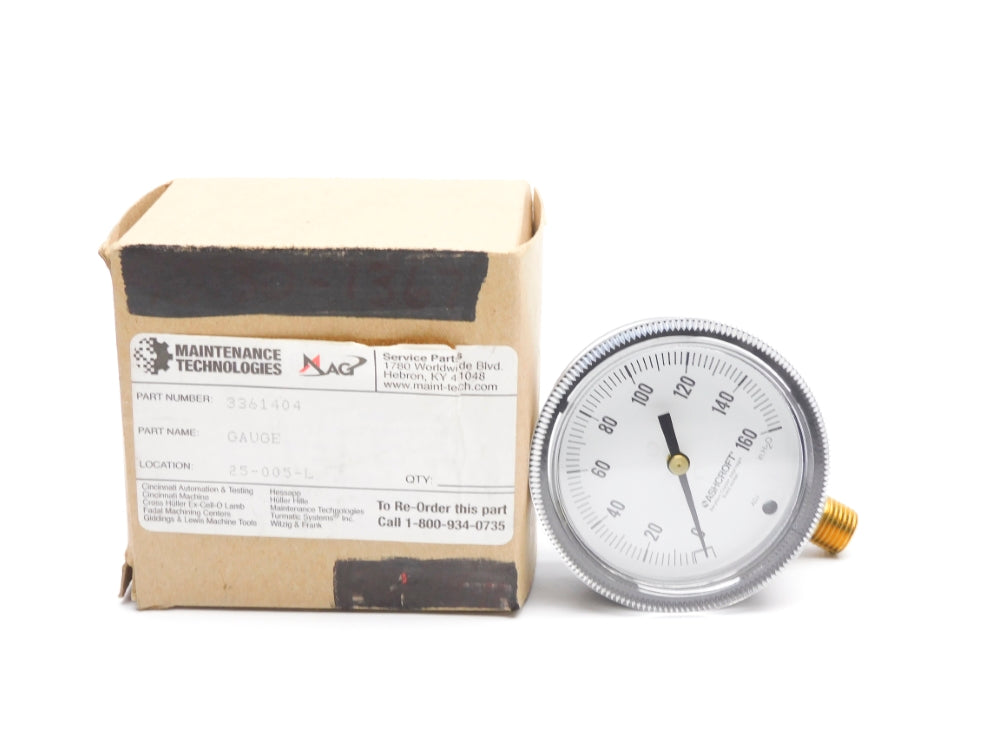 ASHCROFT 3361404 0-160PSI NSMP