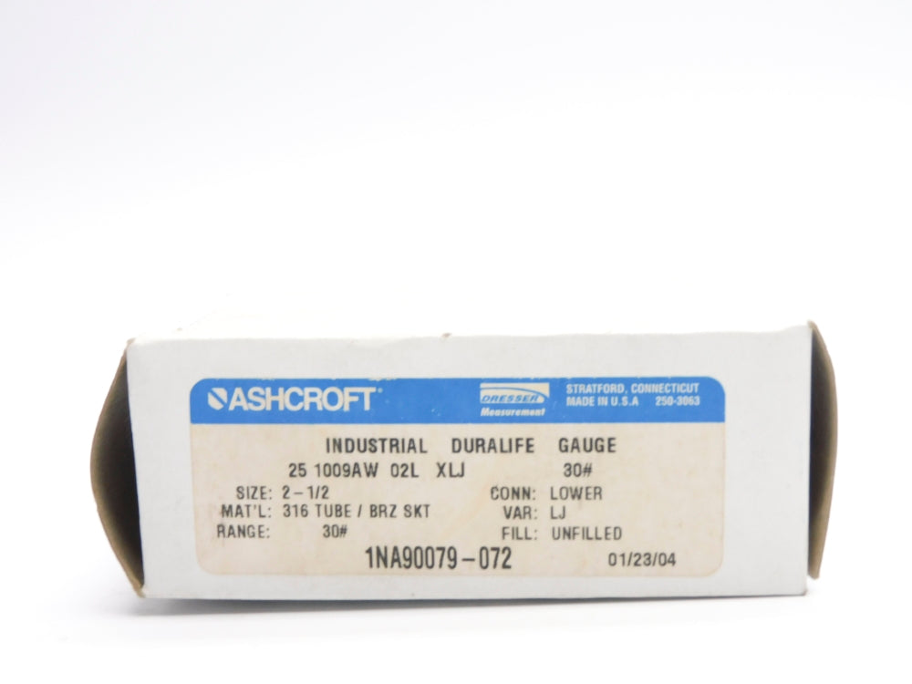 ASHCROFT 251009AW01LXLJ30# 30PSI NSMP