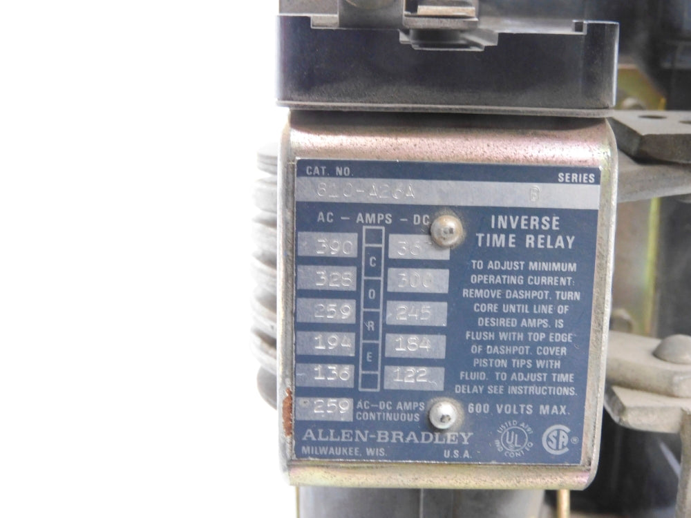 ALLEN BRADLEY 810-A26A SER. B 600V 259A NSNP