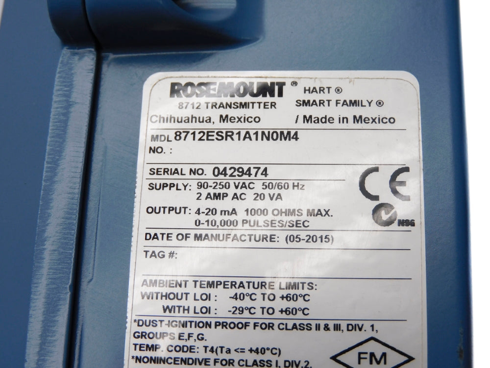 ROSEMOUNT 8712ESR1A1N0M4 NSNP