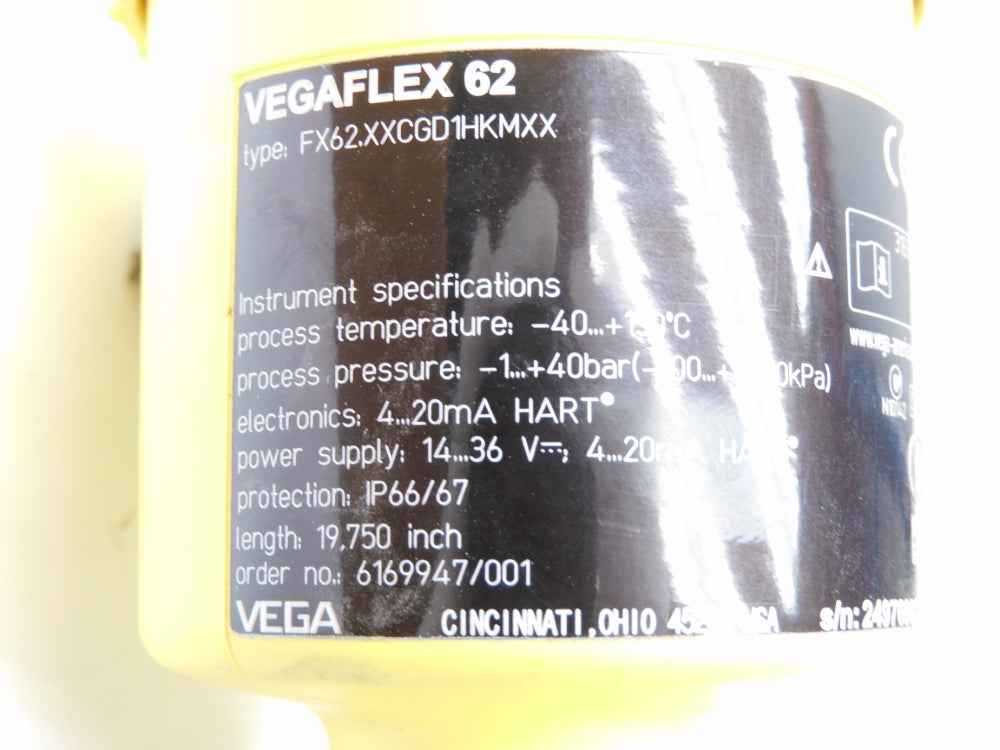 VEGA FX62.XXCGD1HKMXX VEGAFLEX 62 -40/150'C NSMP