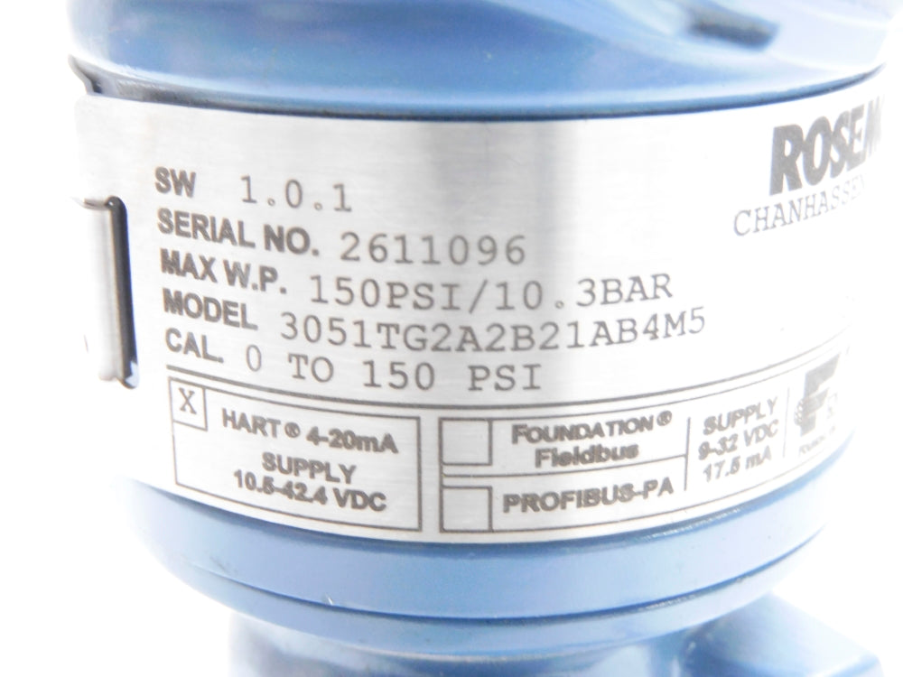 ROSEMOUNT 3051TG2A2B21AB4M5 0-150PSI REMAN