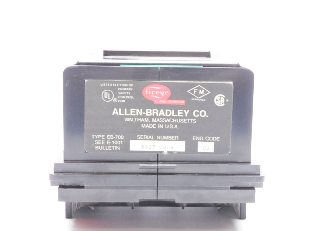 ALLEN BRADLEY FIREYE EB-700 E-1001 UNMP