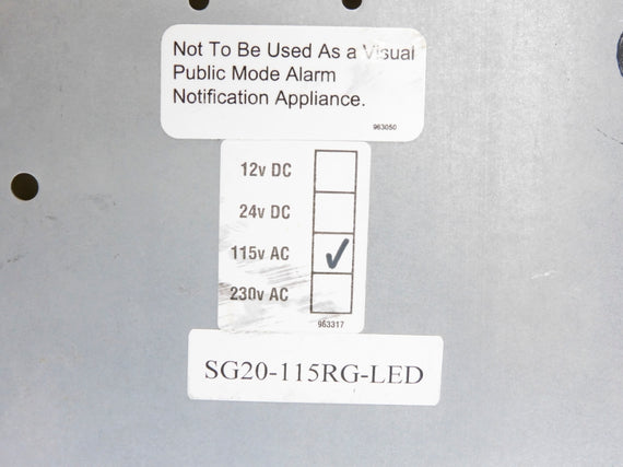 TRI LITE SG20-115RG-LED UNMP