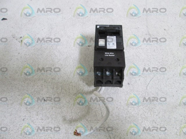 SIEMENS CIRCUIT BREAKER 20-20A QPF (AS PICTURED) *NEW NO BOX*