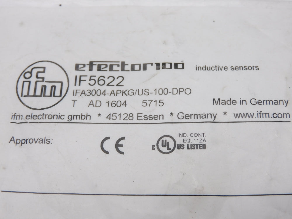 IFM EFECTOR IFA3004-APKG/US-100-DPO IF5622 NSMP