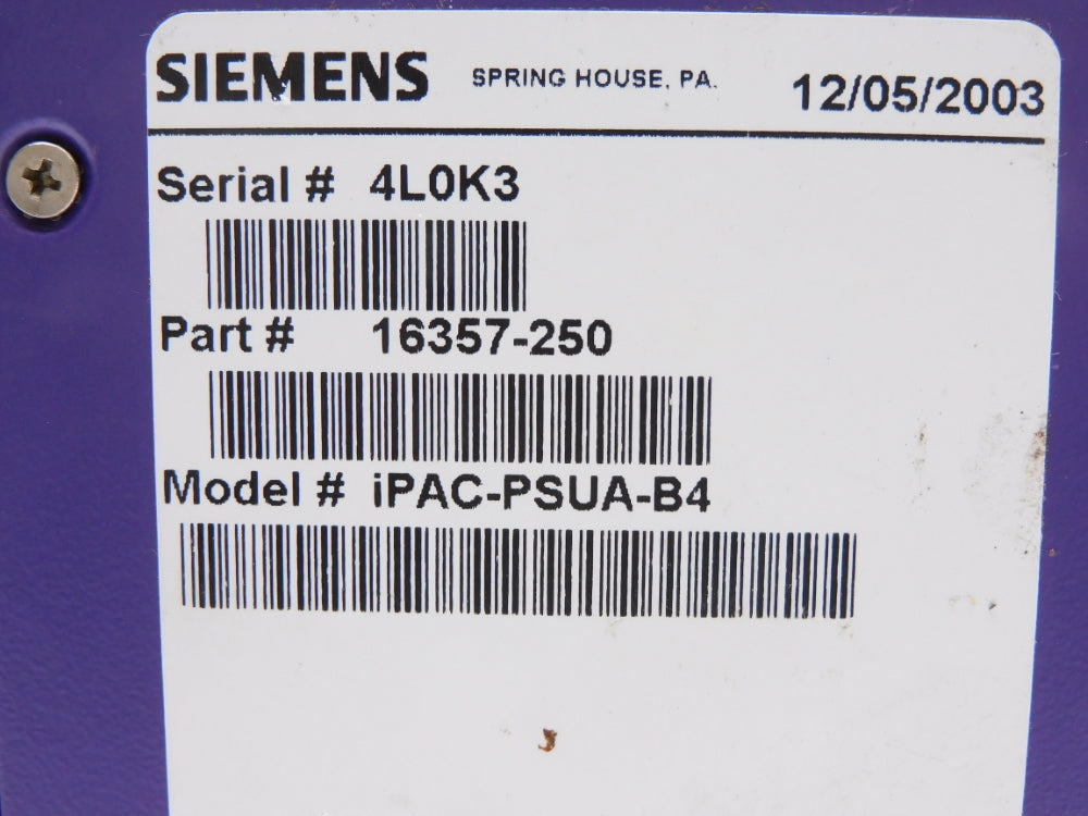 SIEMENS IPAC-PSUA-B4 16357-250 UNMP