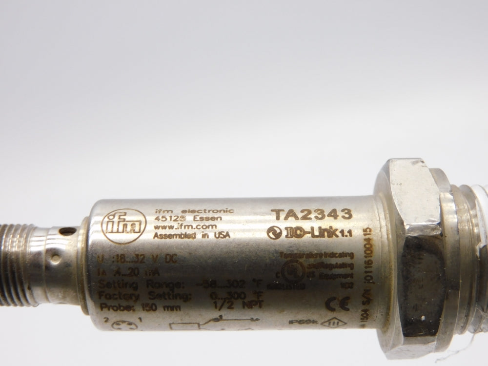 IFM EFECTOR TA2343 0-300'F UNMP