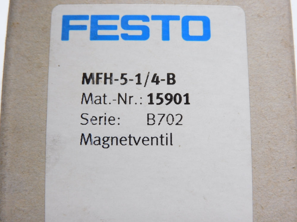 FESTO MFH-5-1/4-B 15901 SER. B702 28-145PSI NSMP