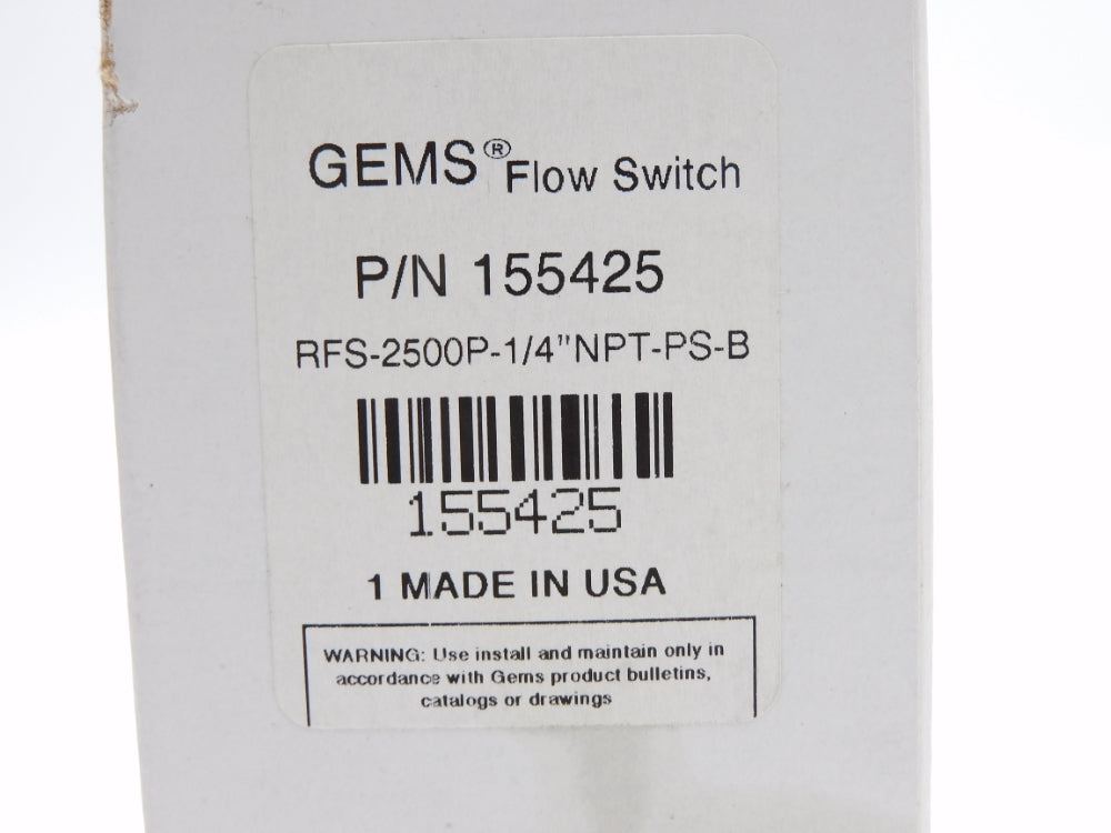 GEMS SENSORS RFS-2500P-1/4'NPT-PS-B 155425 24VDC 1/4" NSMP