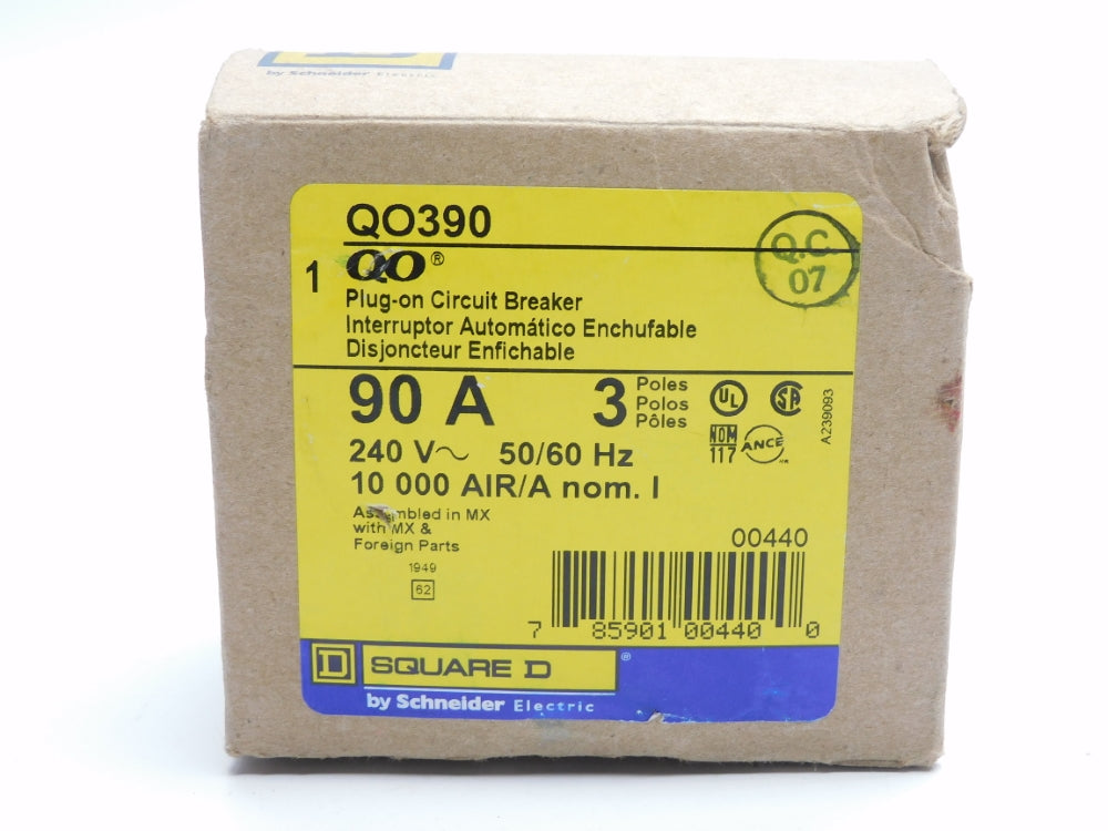 SQUARE D QO390 240V 90A (AS PICTURED) NSMP