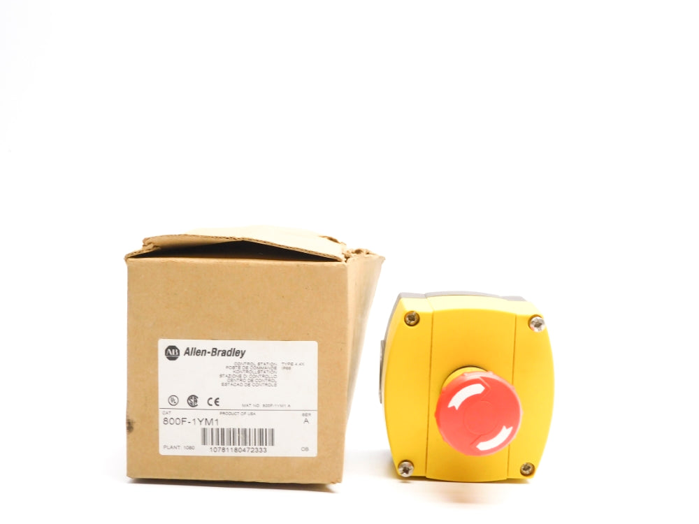ALLEN BRADLEY 800F-1YM1 SER. A (BR/WH) NSMP