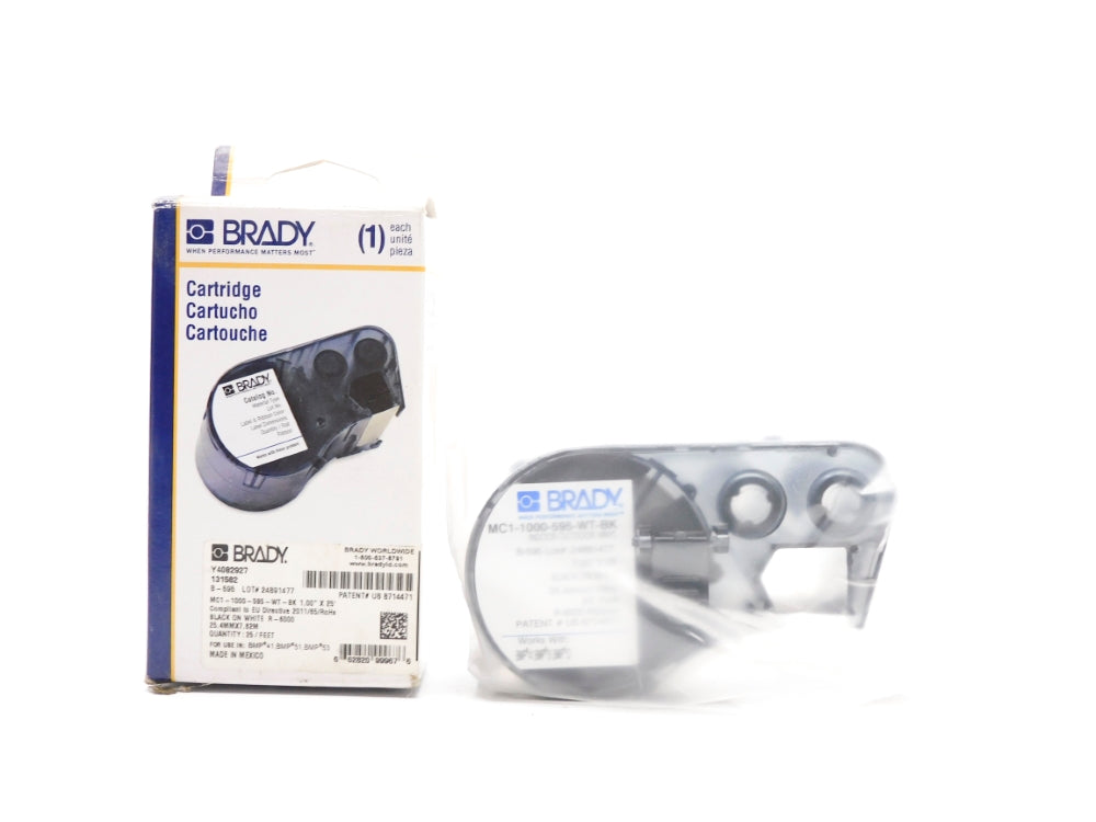 BRADY MC1-1000-595-WT-BK NSMP