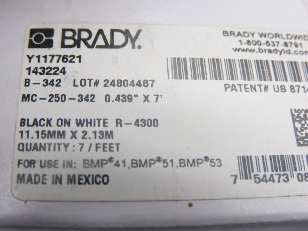 BRADY MC-250-342 NSMP