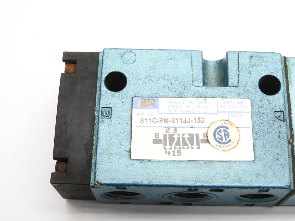 MAC 811C-PM-611JJ-152 24VDC 150PSI UNMP
