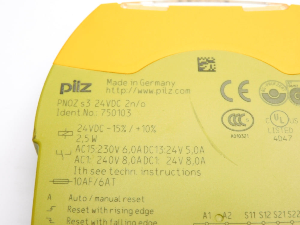 PILZ PNOZ-S3-24VDC-2N/O 750103 UNMP