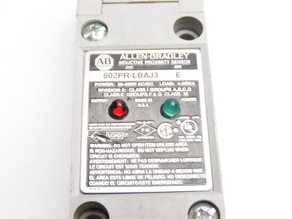 ALLEN BRADLEY 802PR-LBAJ3 SER. E NSNP