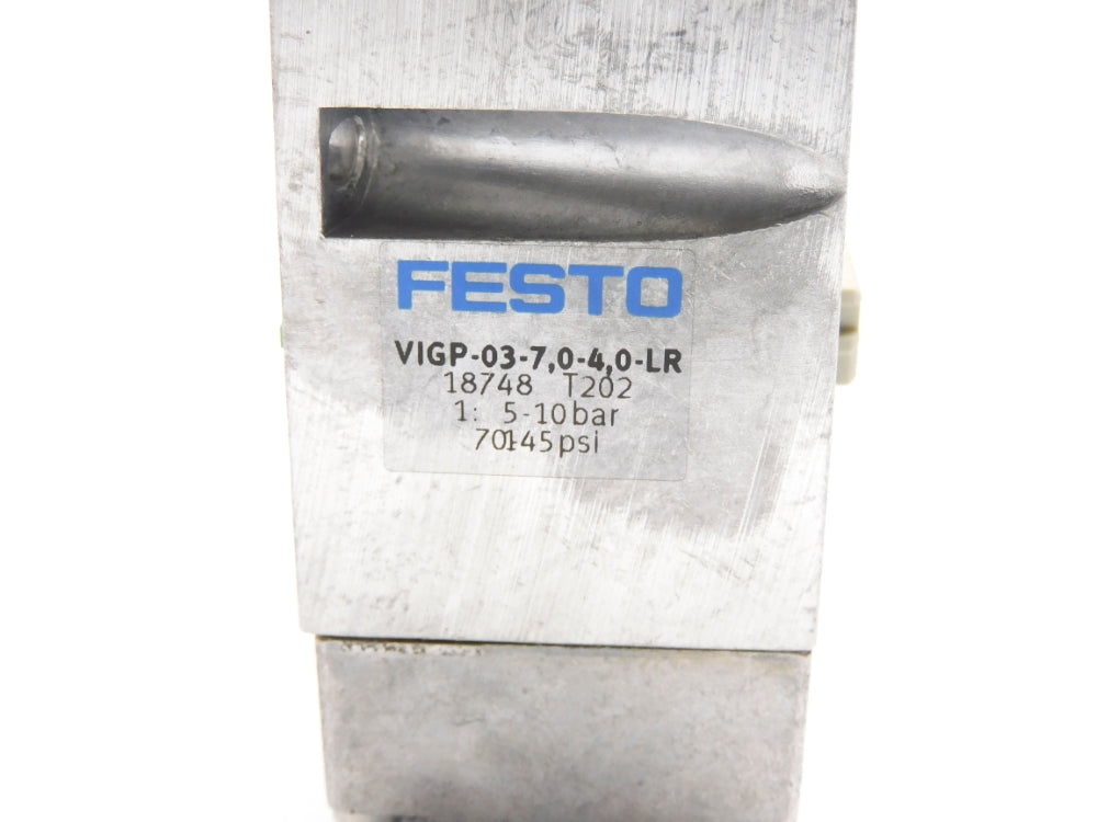 FESTO VIGP-03-7.0-4.0-LR 18748 SER. T202 70-145PSI NSMP