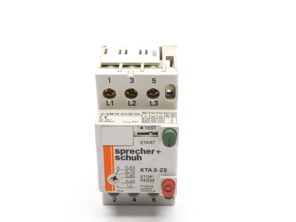 SPRECHER+SCHUH KTA3-25-1A 0.63-1A 690V NSMP