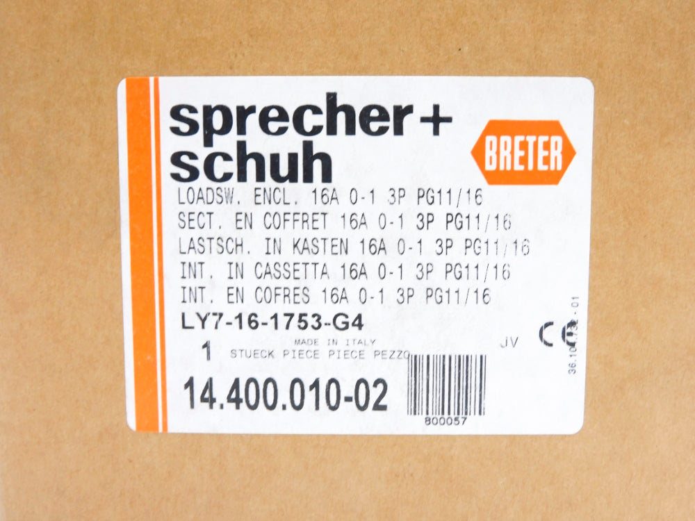 SPRECHER+SCHUH LY7-16-1753-G4 14.400.010-02 NSMP